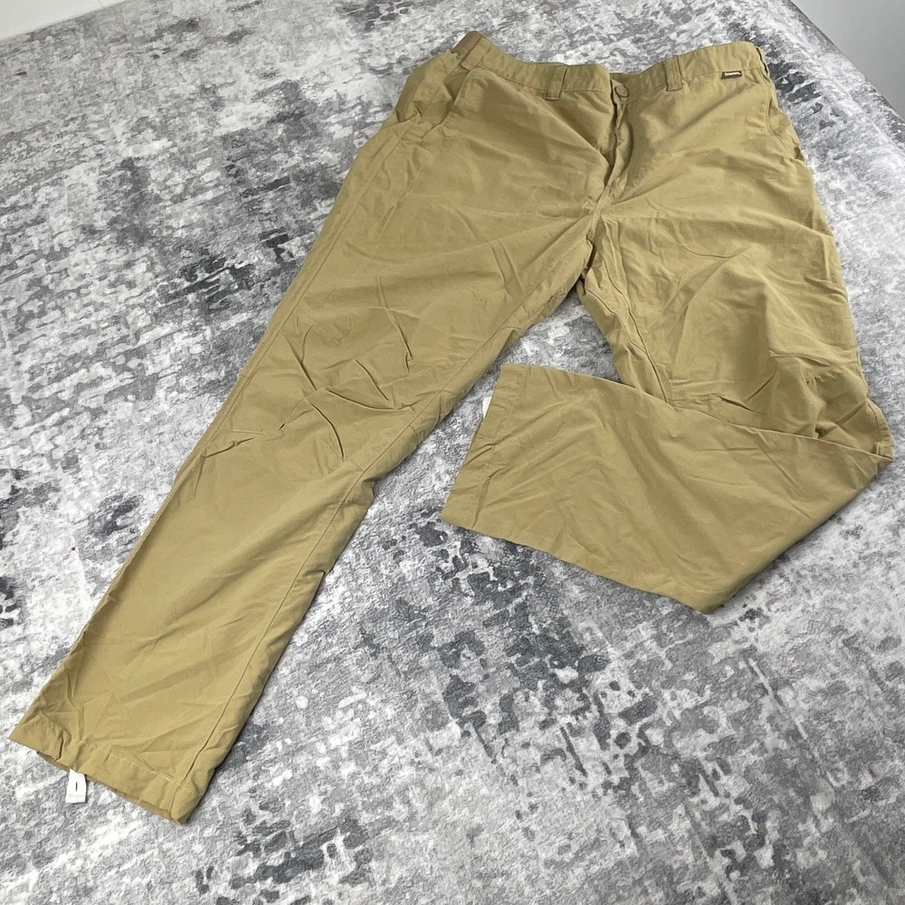 Simms Mens 38 Superlight Fishing Wading Pants Solid Tan Fisherman Outdoor
